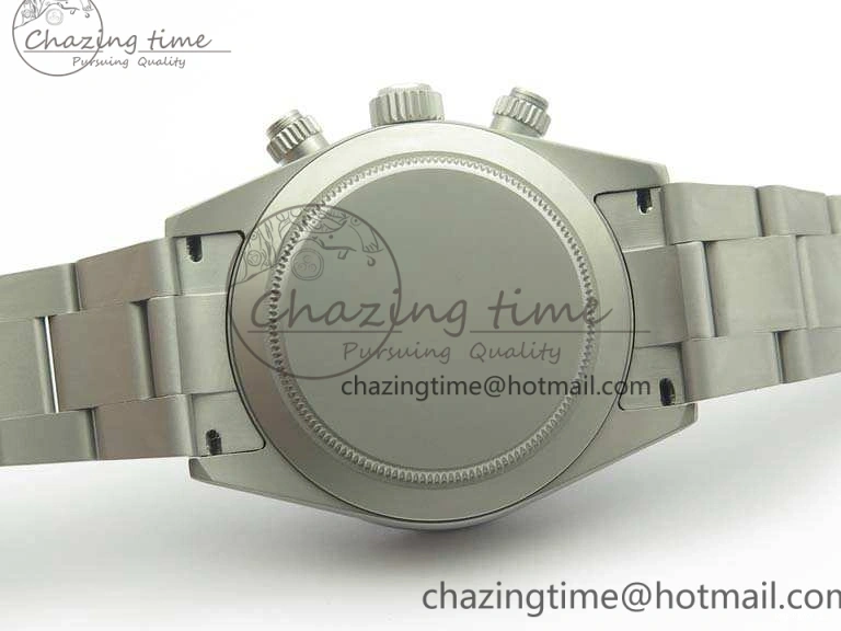 1225 Daytona Newman Sandblasted SS White Black Dial On SS Bracelet A Functional 3522